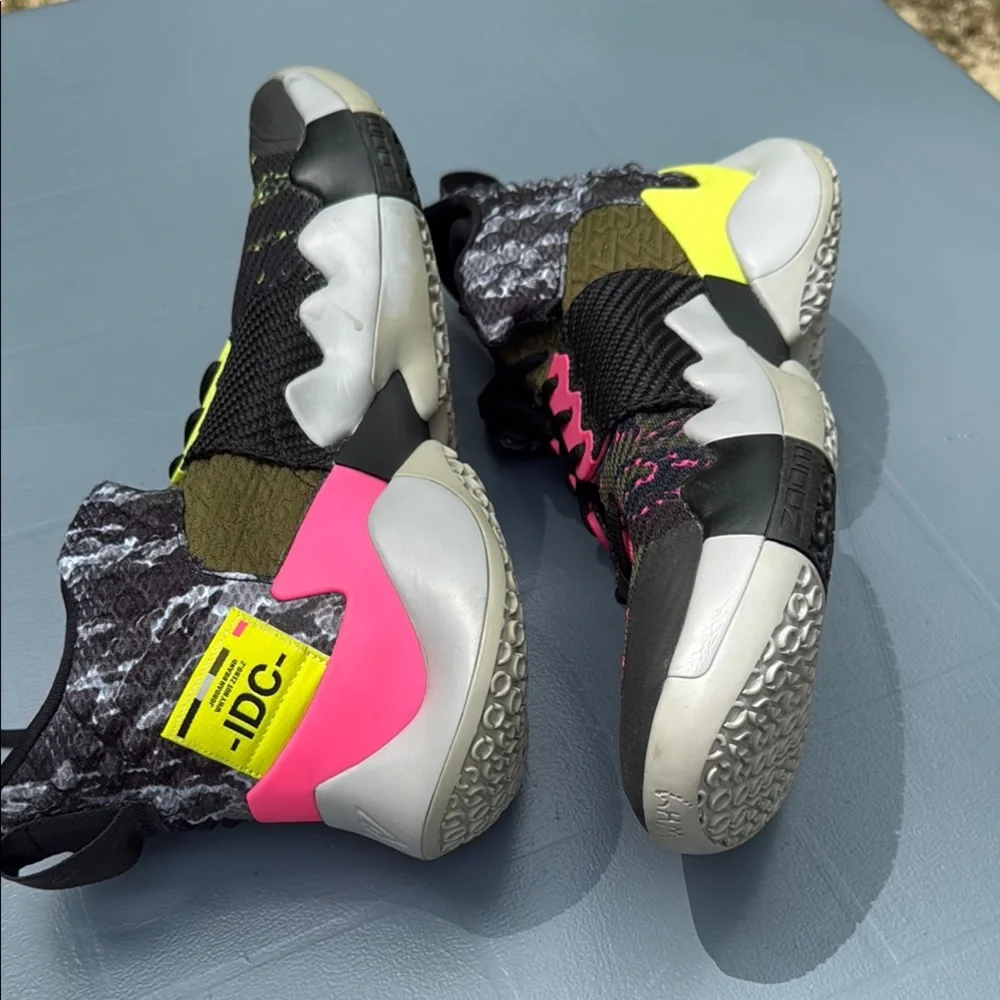 Jordan I Don’t Care Black and Pink Sneakers Hi Tops New